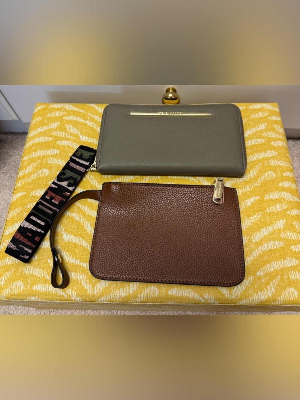 Bundle: Steve Madden Wallet with Key Chain and Wristlet Clutch (NWOT)